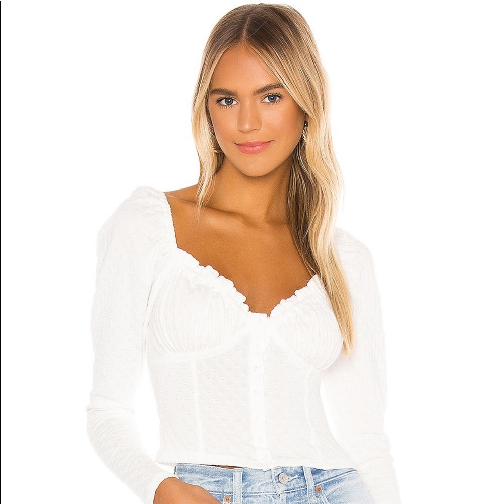 NWT Free People Long Sleeve Top. Women’s Large.